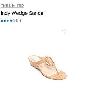 The Limited Indy Thong Sandal size 9.5 in cork
Never worn